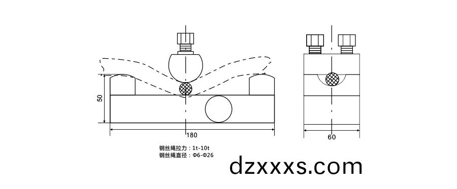 BCQ旁(pang)壓式(shi)傳感(gan)器(qi)尺寸圖